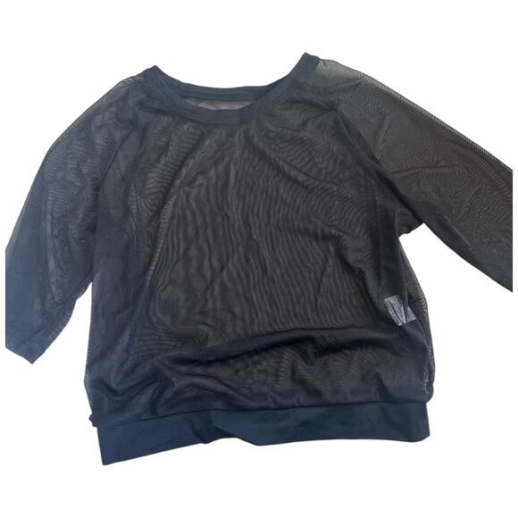 i-Style 5-pc black mesh culottes, legging, bike short, long & short sleeve crop - Picture 5 of 11